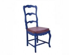 Cadeira Country Azul 
