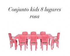 Conjunto Kids 8 Lugares Rosa