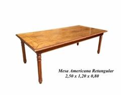 Mesa Americana Retangular