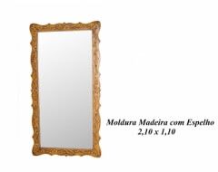 Moldura Madeira c/ Espelho