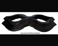 Sofá Montreal Duplo Preto