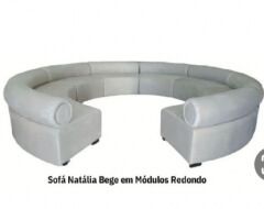 Sofá Natália Bege em Módulos
